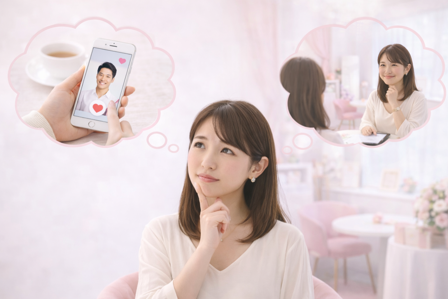 結婚相談所とマッチングアプリの違いは？30代からの婚活に合うのはどっち？